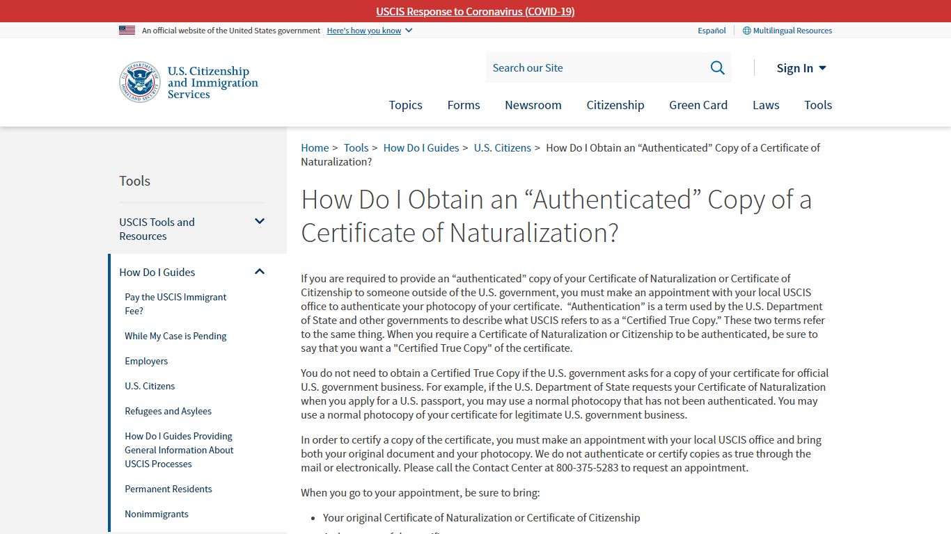 How Do I Obtain an “Authenticated” Copy of a Certificate of ...